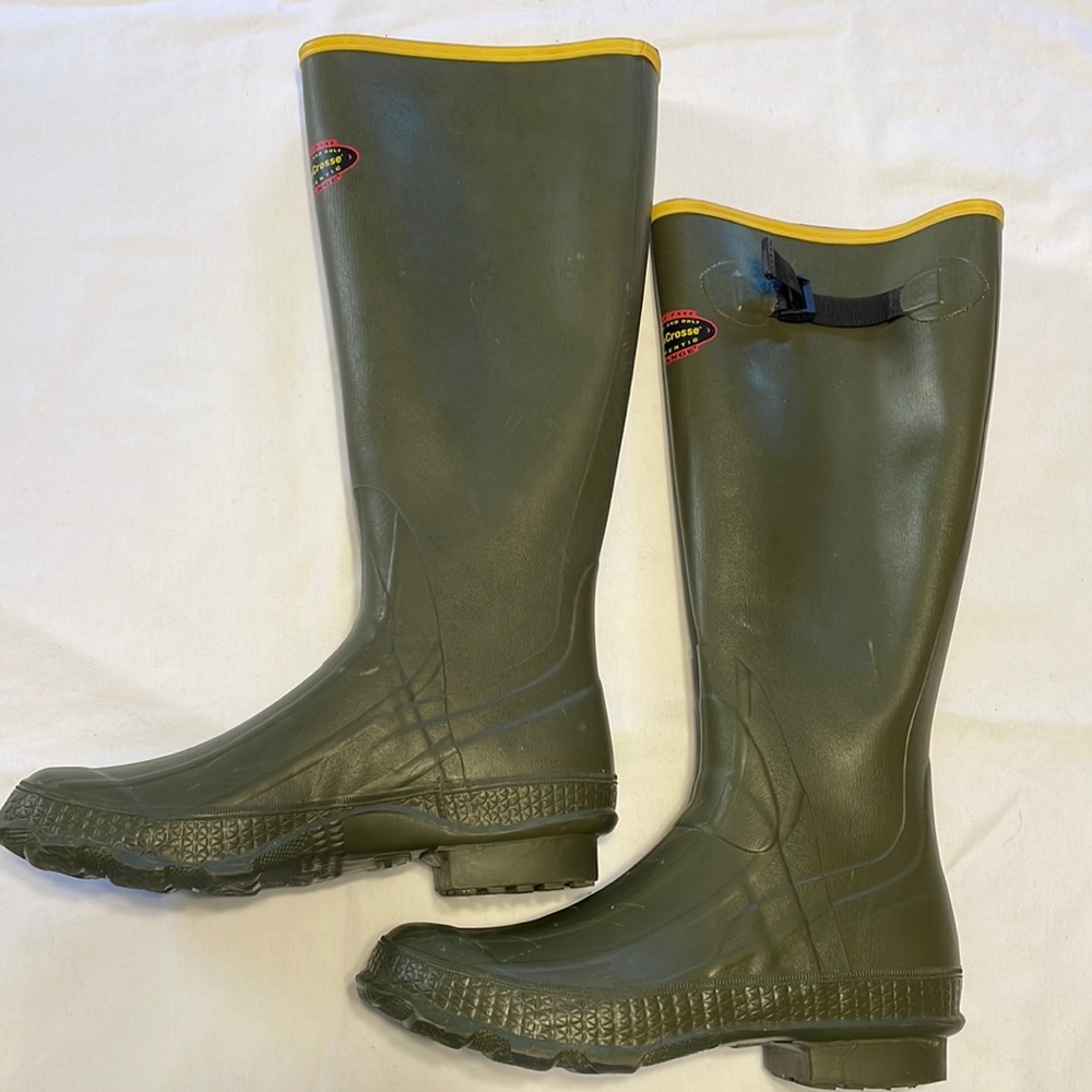 LaCrosse Grange Boots Green Rubber Size M/8 W/10
